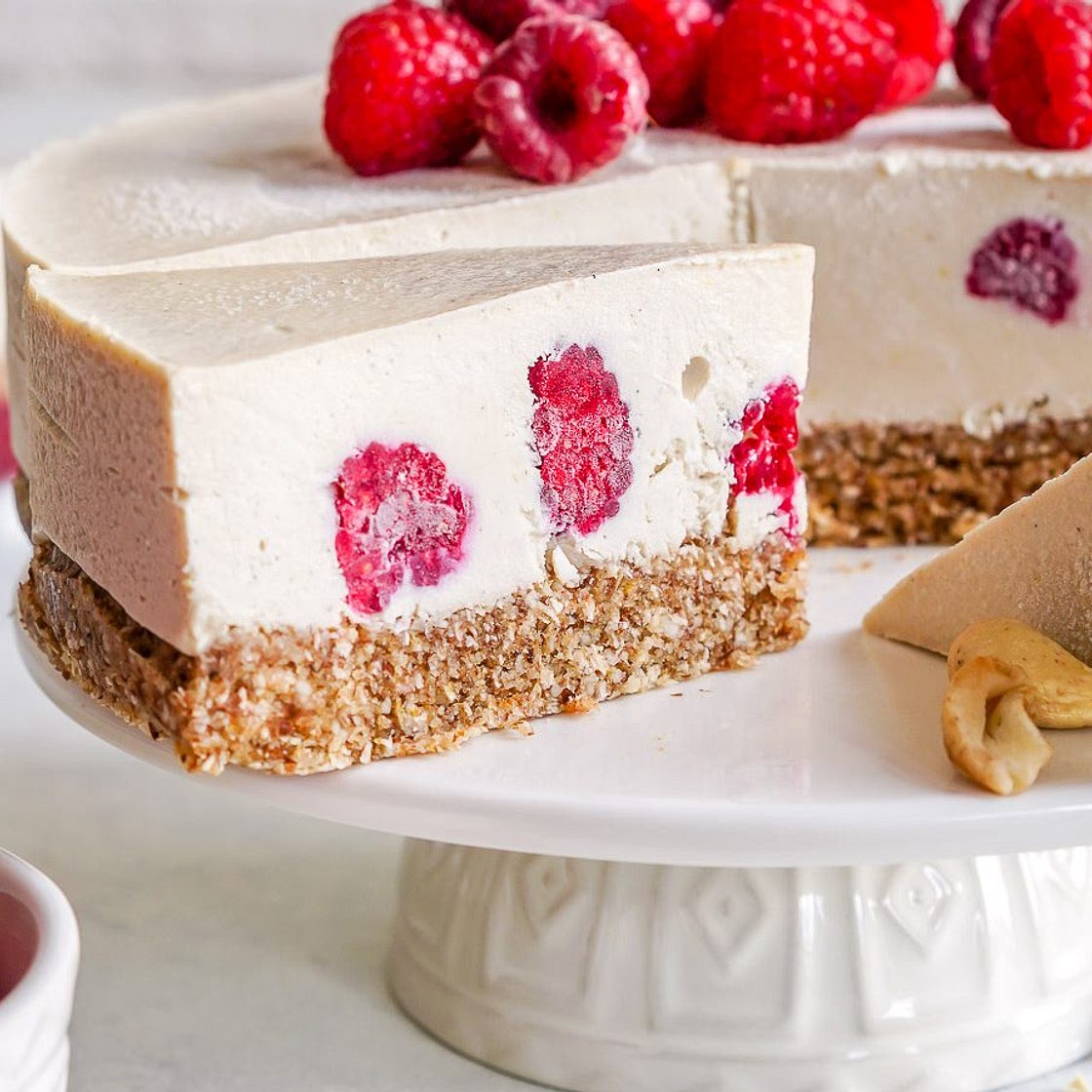 Raspberry + Lemon Cheesecake (No Bake)