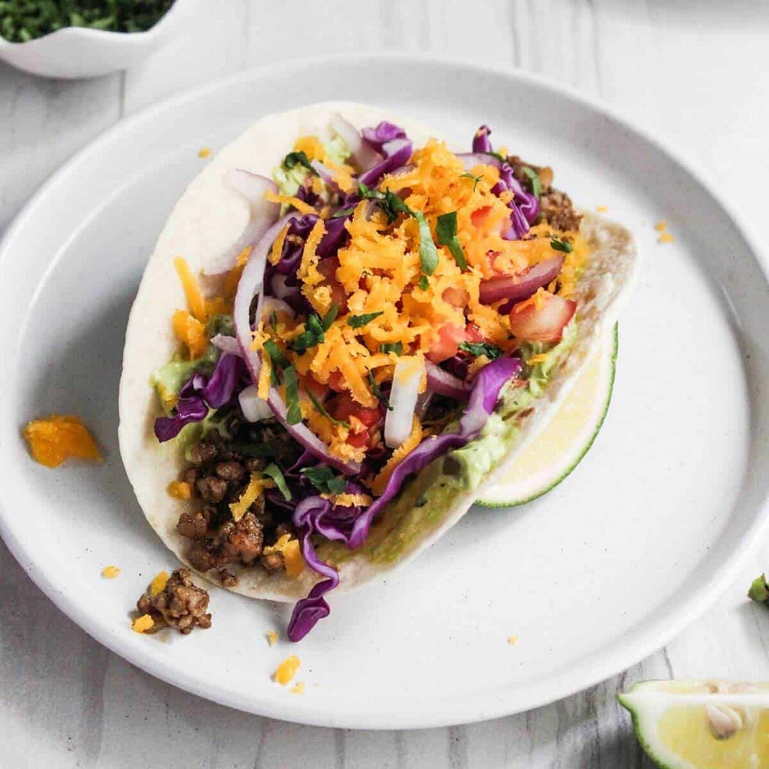 Ground Pork Tacos