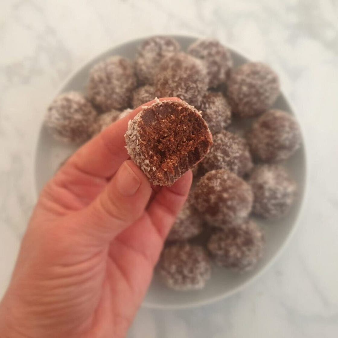 Keto Chocolate Coconut Bliss Balls