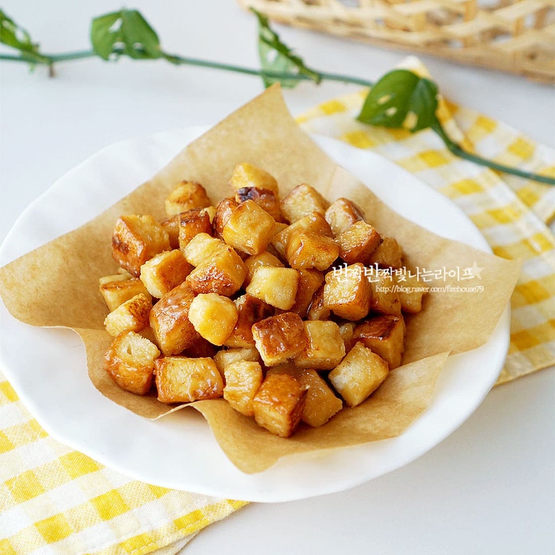 카라멜 식빵팝콘 만들기 식빵요리 간단한 간식 만들기
