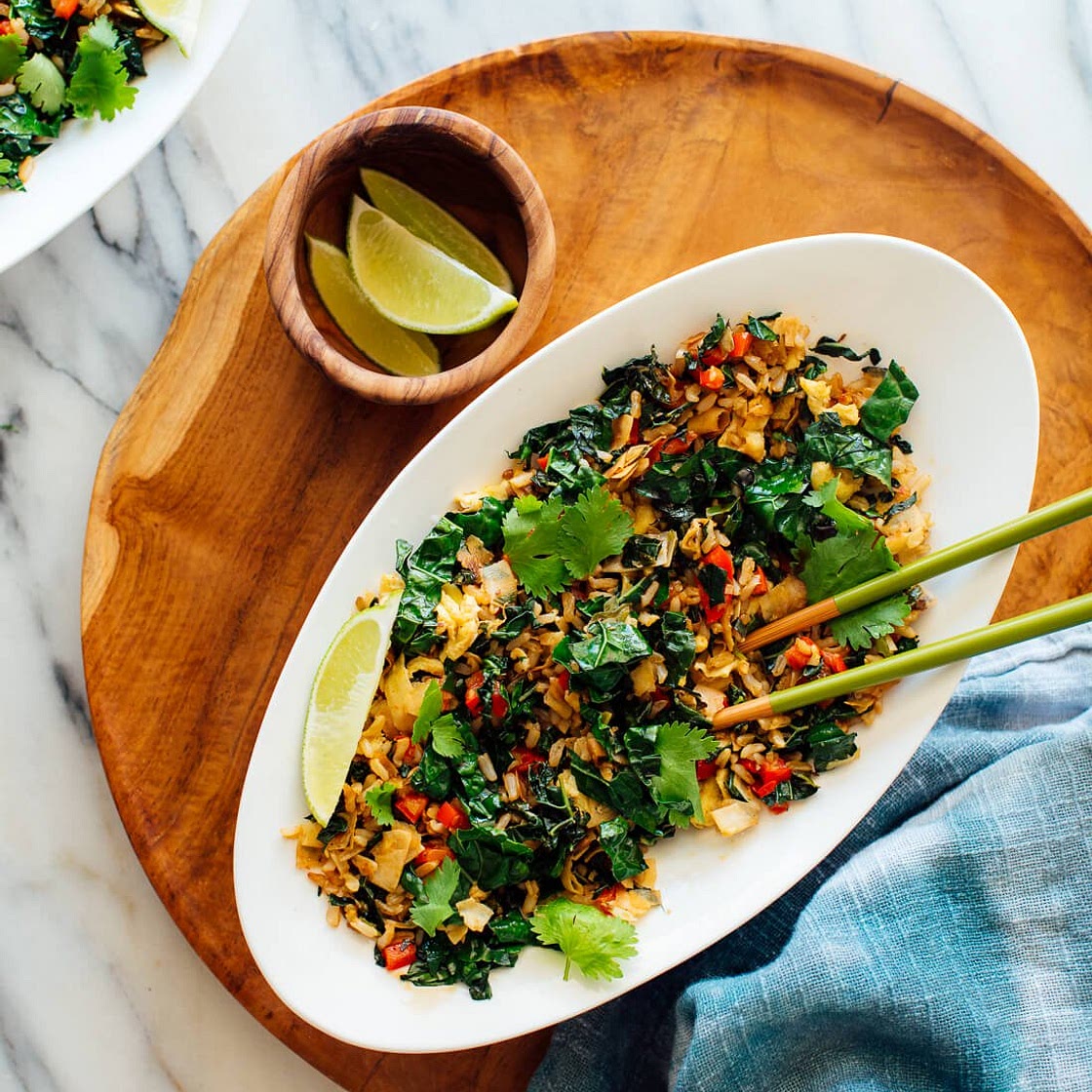 Spicy Kale and Coconut Fried Rice