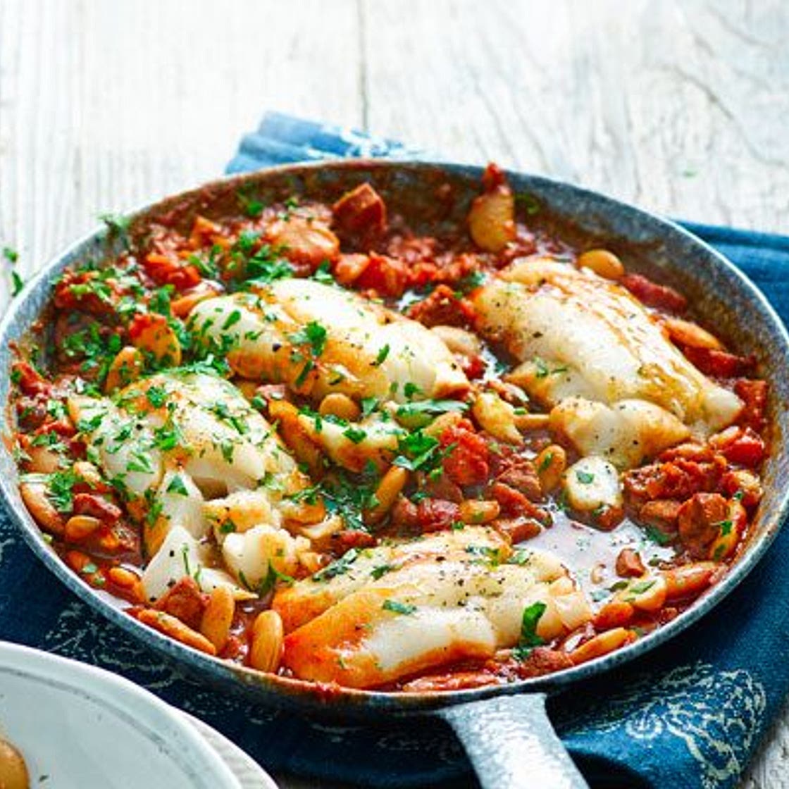 Cod & chorizo stew