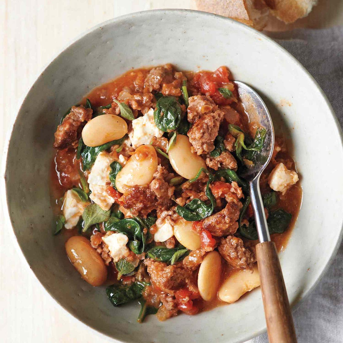 Lamb and Bulgur Stew with White Beans