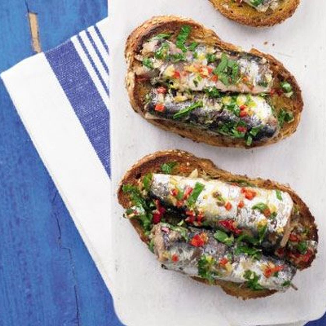 Spanish sardines on toast