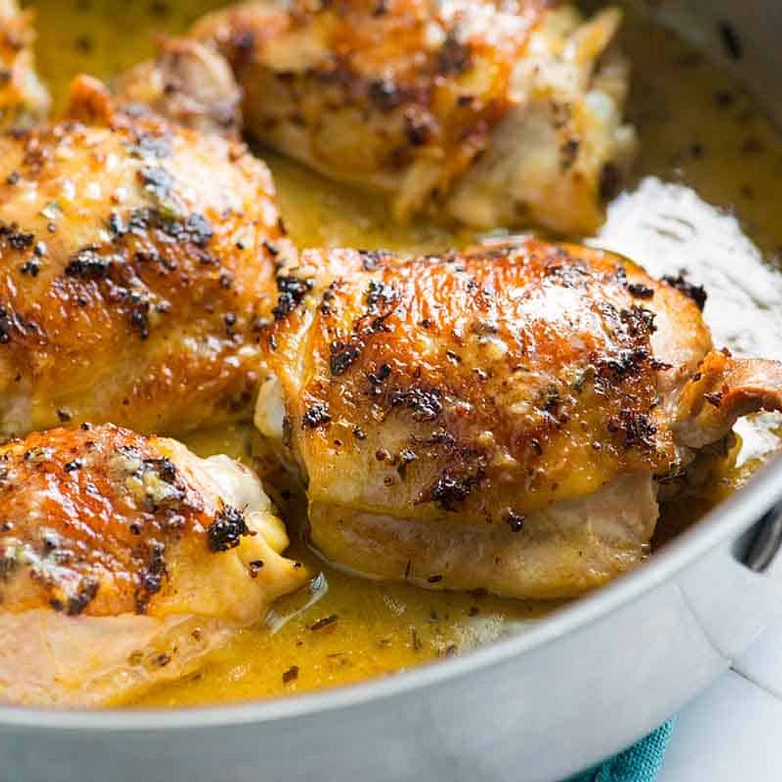 Juicy Lemon Chicken Thighs