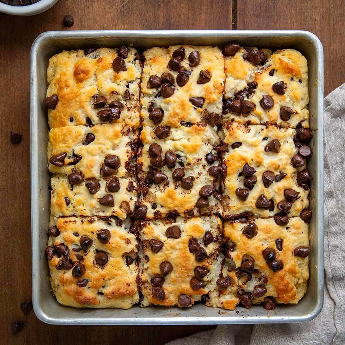 Chocolate Chip Butter Swim Biscuits