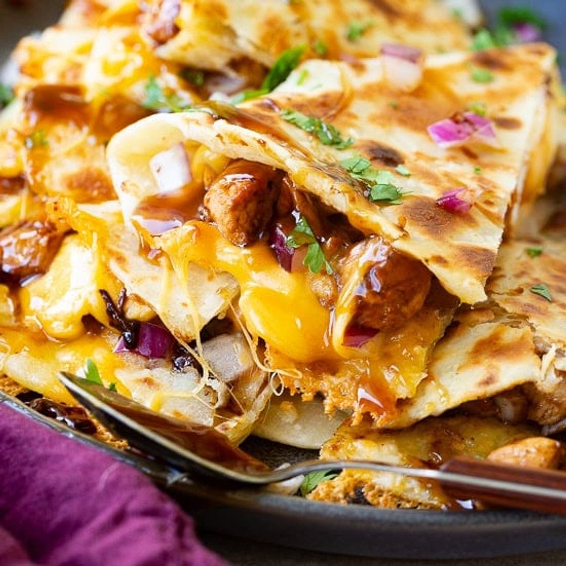 Teriyaki Chicken Quesadilla