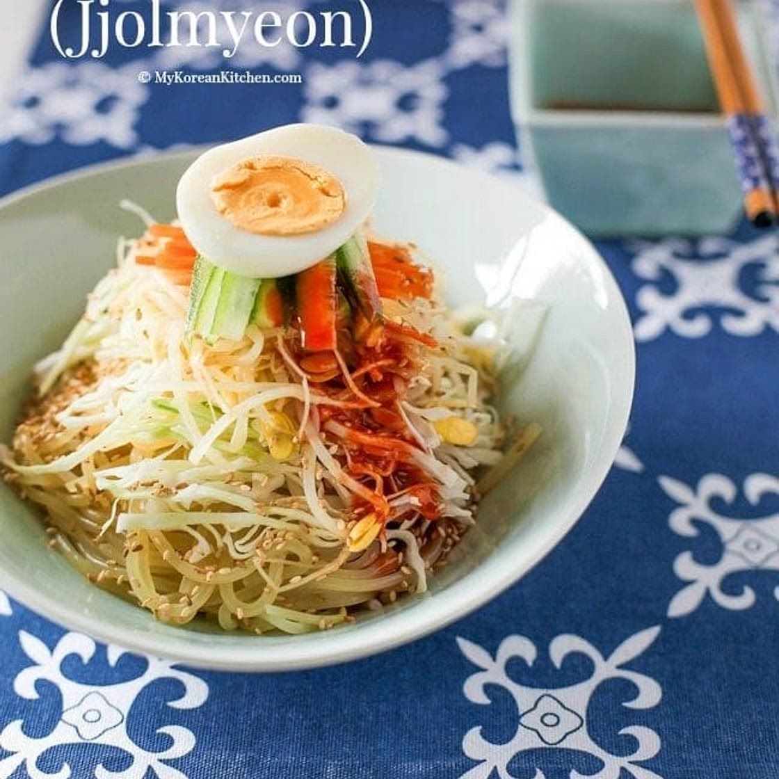 Jjolmyeon (Korean Spicy Chewy Noodles)