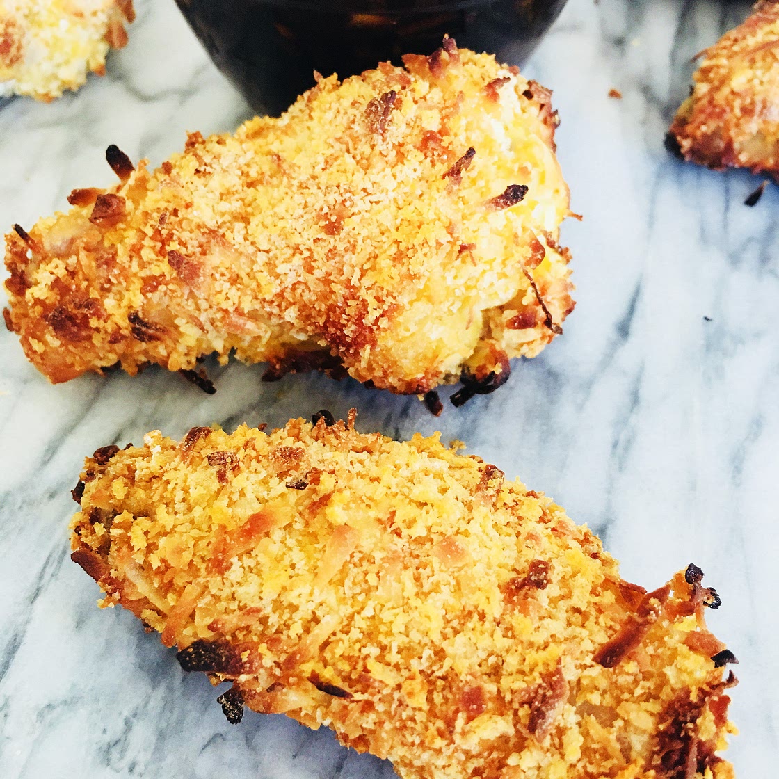 Coconut Chicken Wings with Malibu Rum Sauce