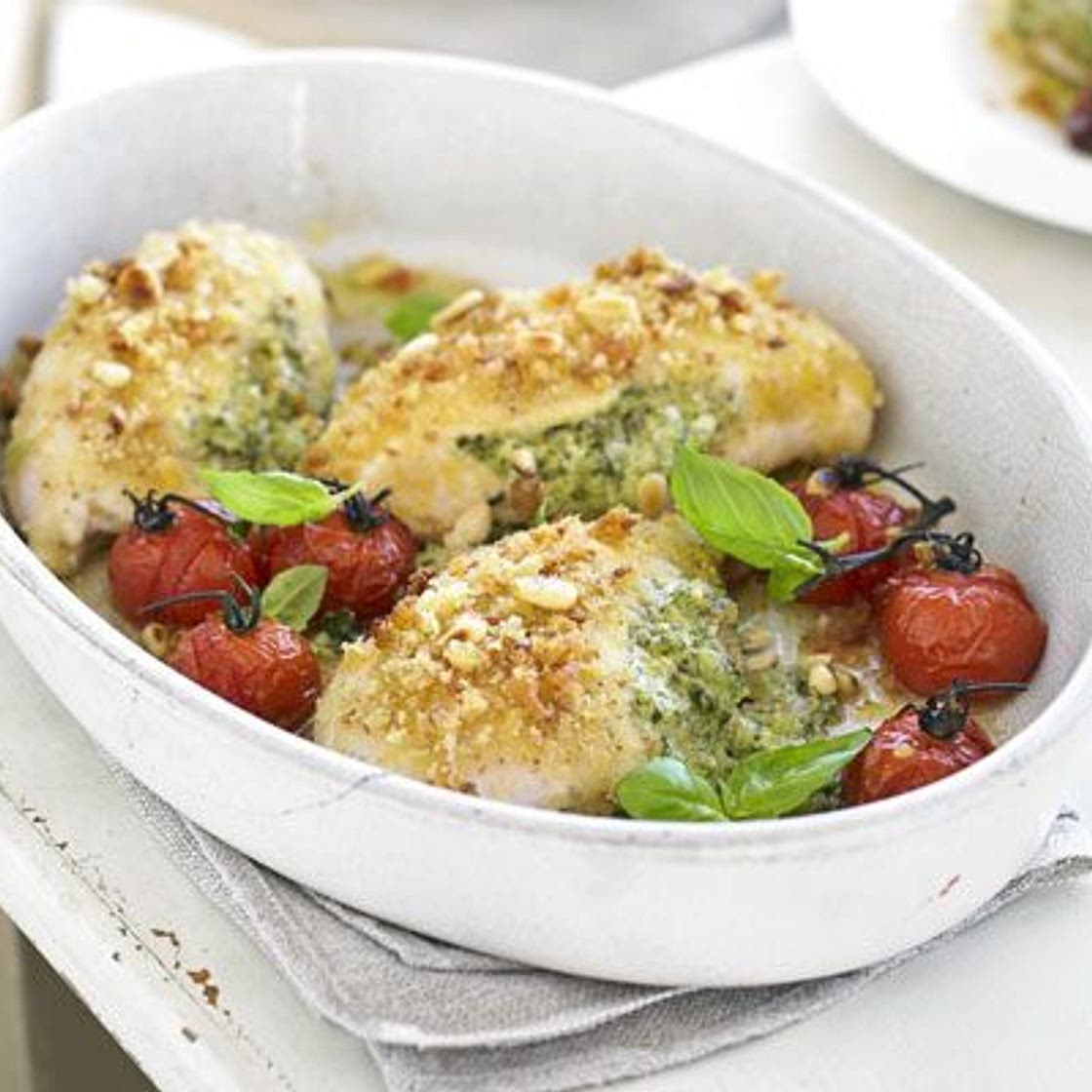 Creamy pesto chicken