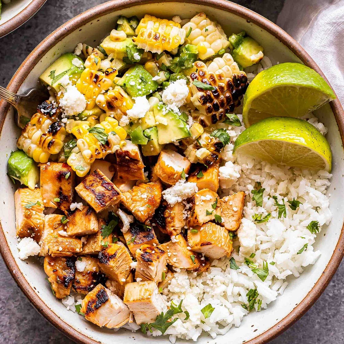 Honey Chipotle Chicken Rice Bowls