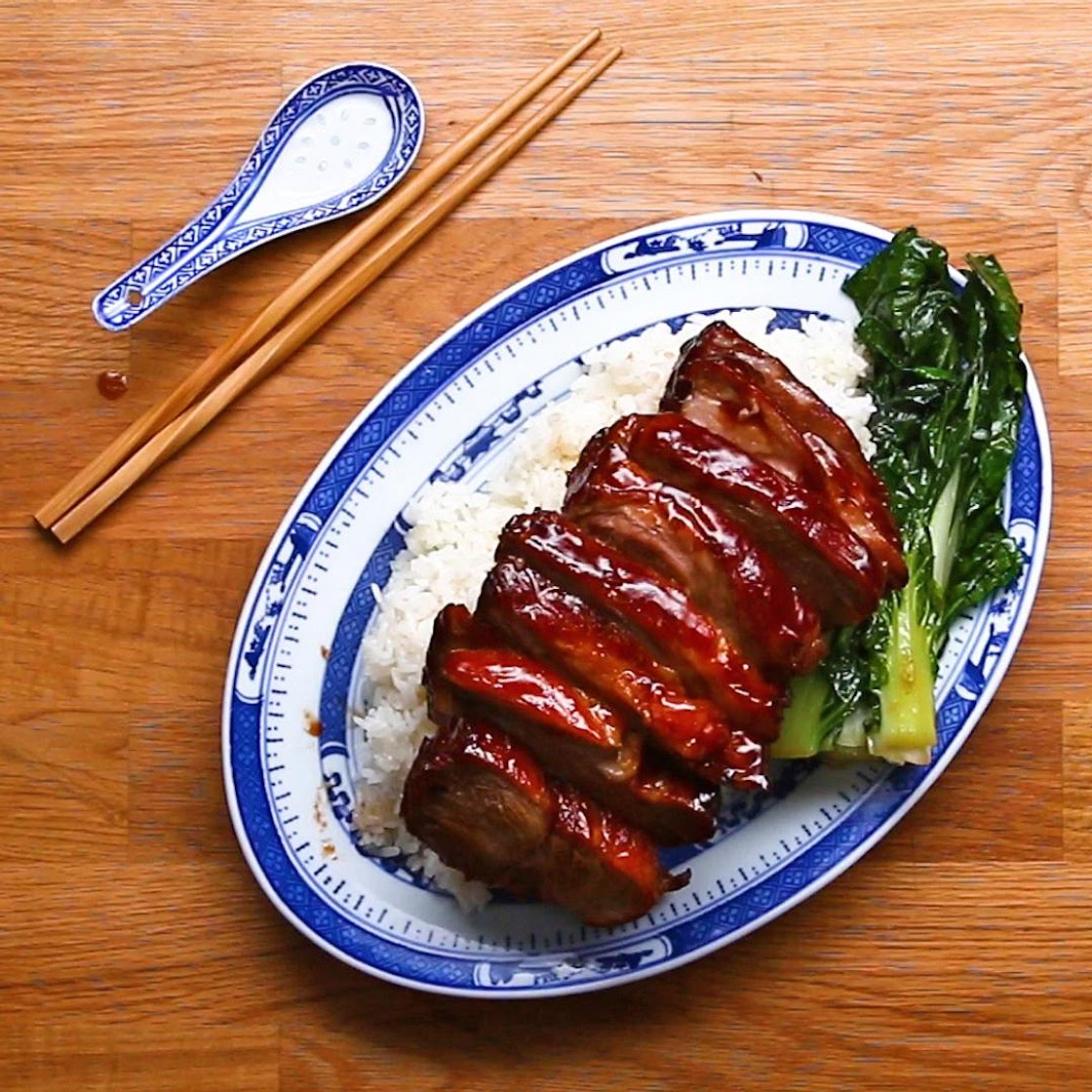 Honey Roasted BBQ Pork (Char Siu) Recipe by Tasty
