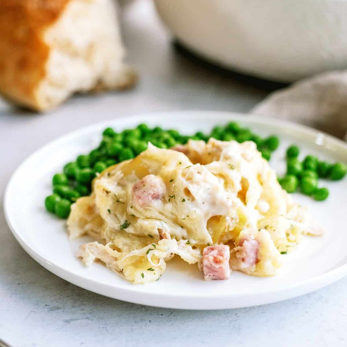 Chicken Cordon Bleu and Potatoes Casserole Recipe
