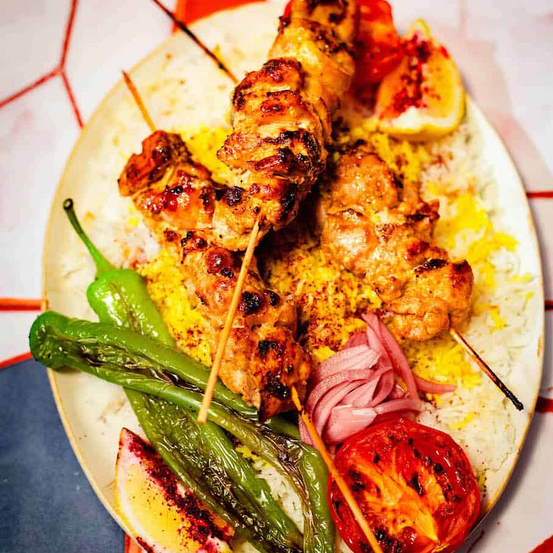 Joojeh Kebab - Persian Grilled Chicken Kebabs