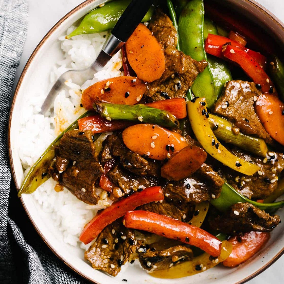 Extra Veggie Steak Stir Fry
