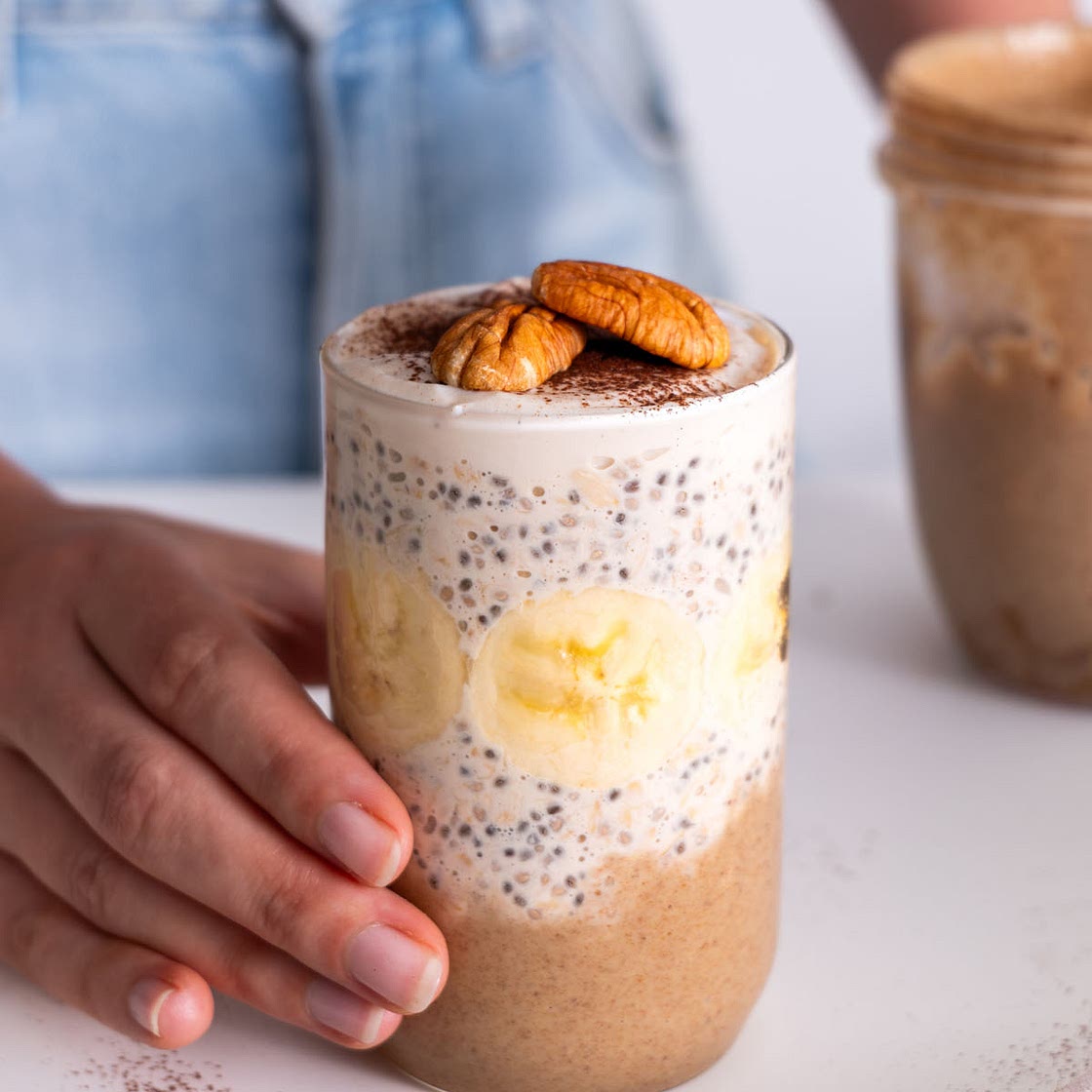 Banoffee Overnight Oats with Milky Date Caramel