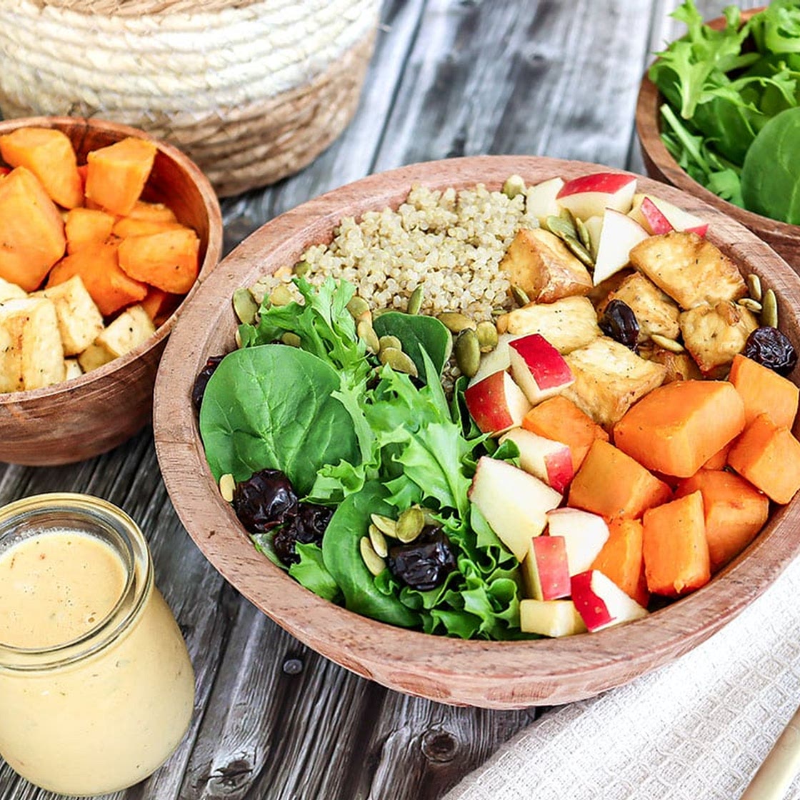 Sweet Potato Tofu Buddha Bowl