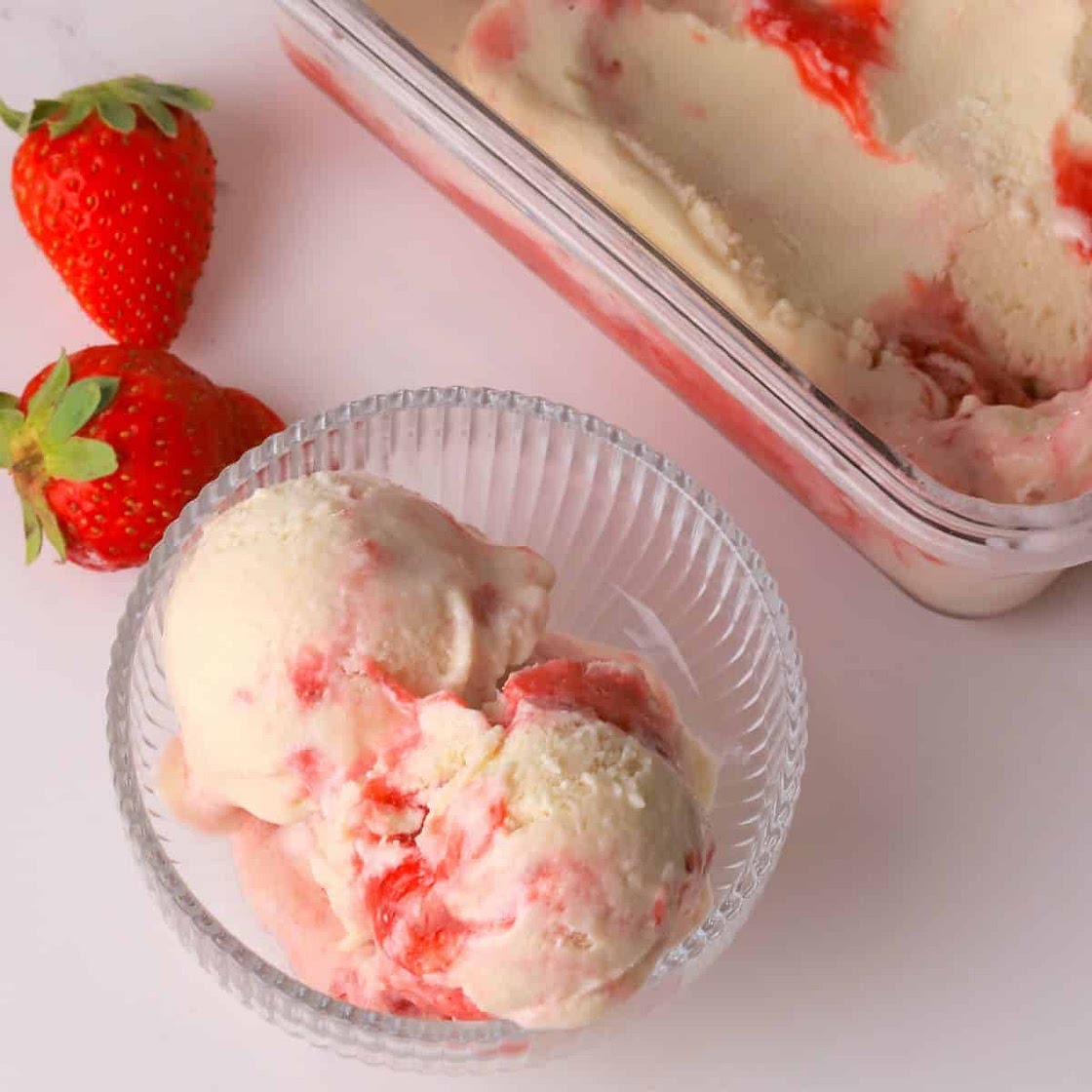Low Carb Strawberry Cheesecake Ice Cream (Ninja Creami)