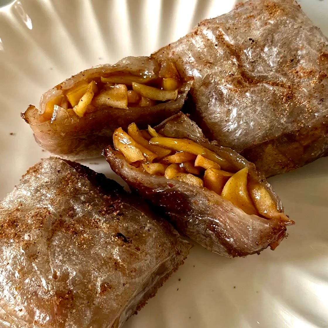 Apple Pie Rice Paper Dumplings