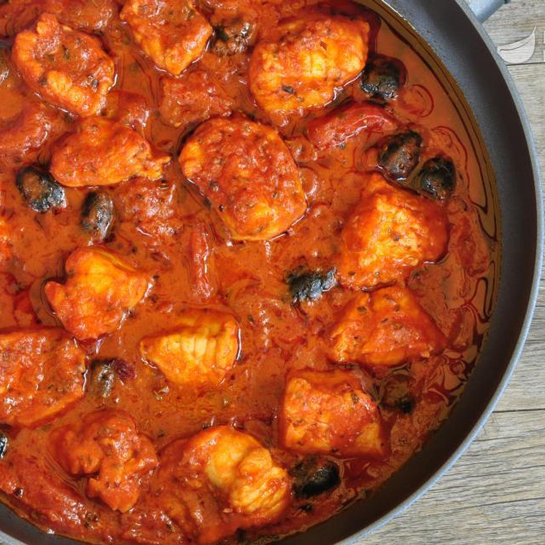 Coda di rospo ai pomodorini