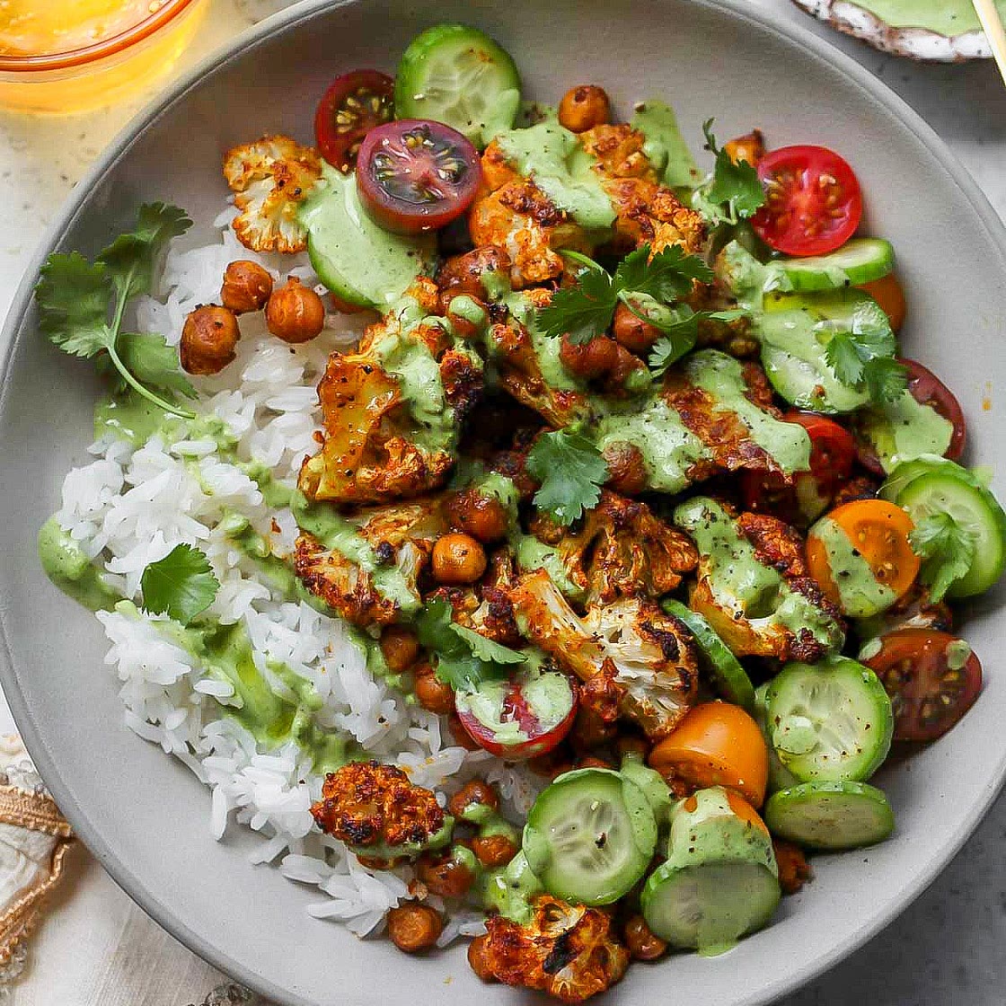 Cauliflower Shawarma Bowls