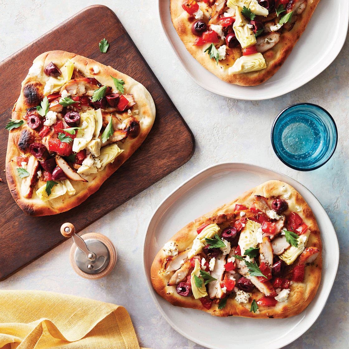 BBQ Chicken Flatbreads from 'Every Day Easy Air Fryer'
