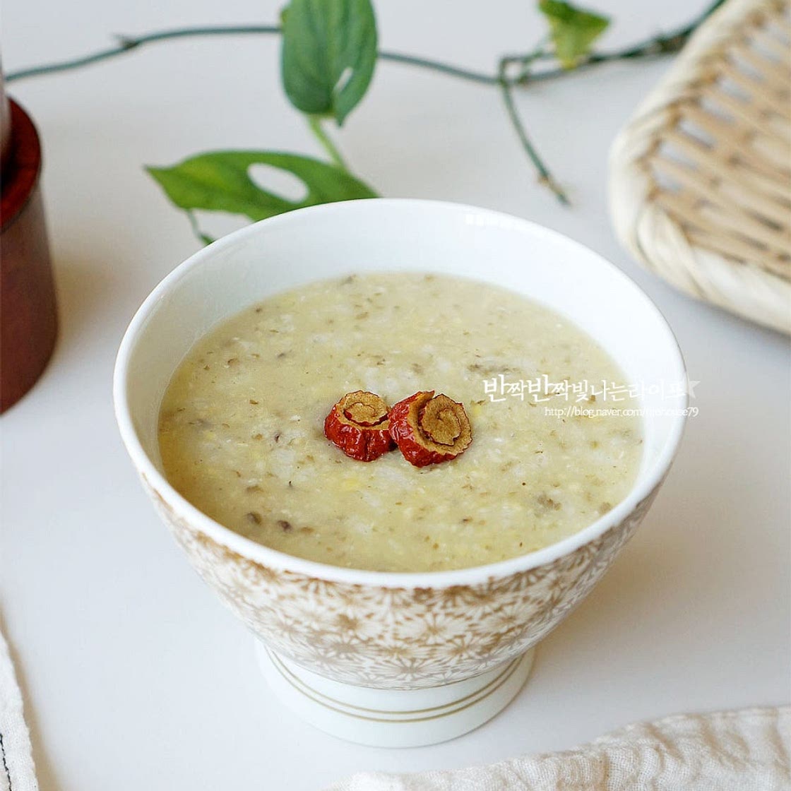 녹두죽 끓이는법 녹두 찹쌀죽 녹두죽 쑤기