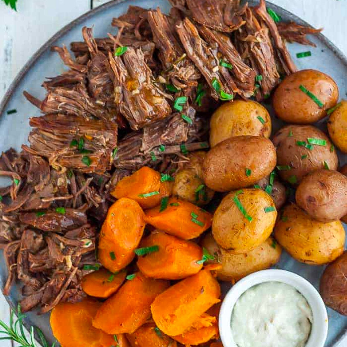 Whole30 Pot Roast {Pressure Cooker Pot Roast}