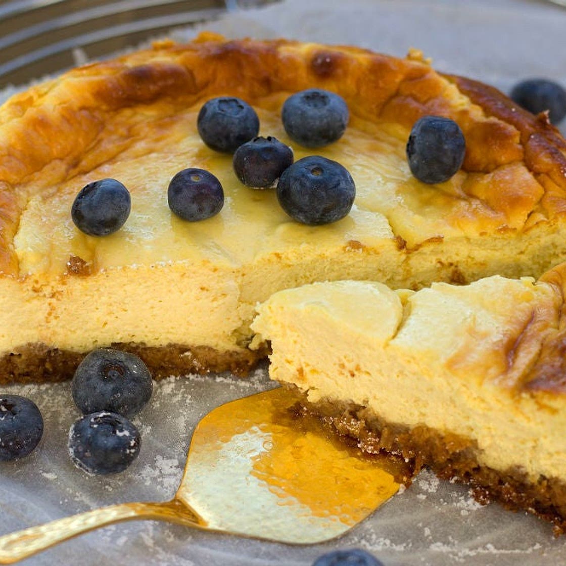 Cremoso cheesecake de La Viña, San Sebastián, ¡solo 5 ingredientes!