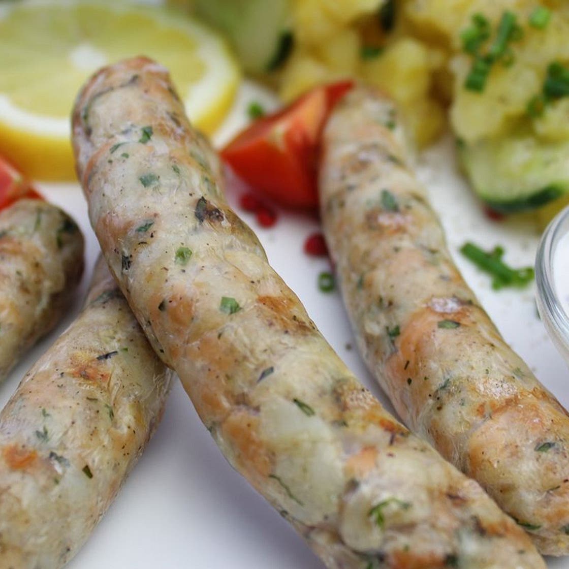 Fischbratwurst: Grätenfreier Fischgenuss