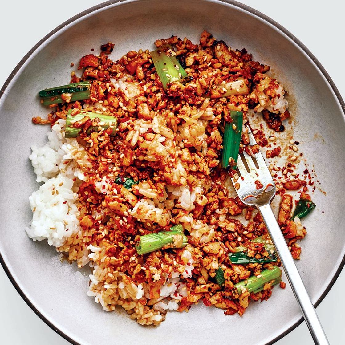 Soy and Scallion Tofu Bowl