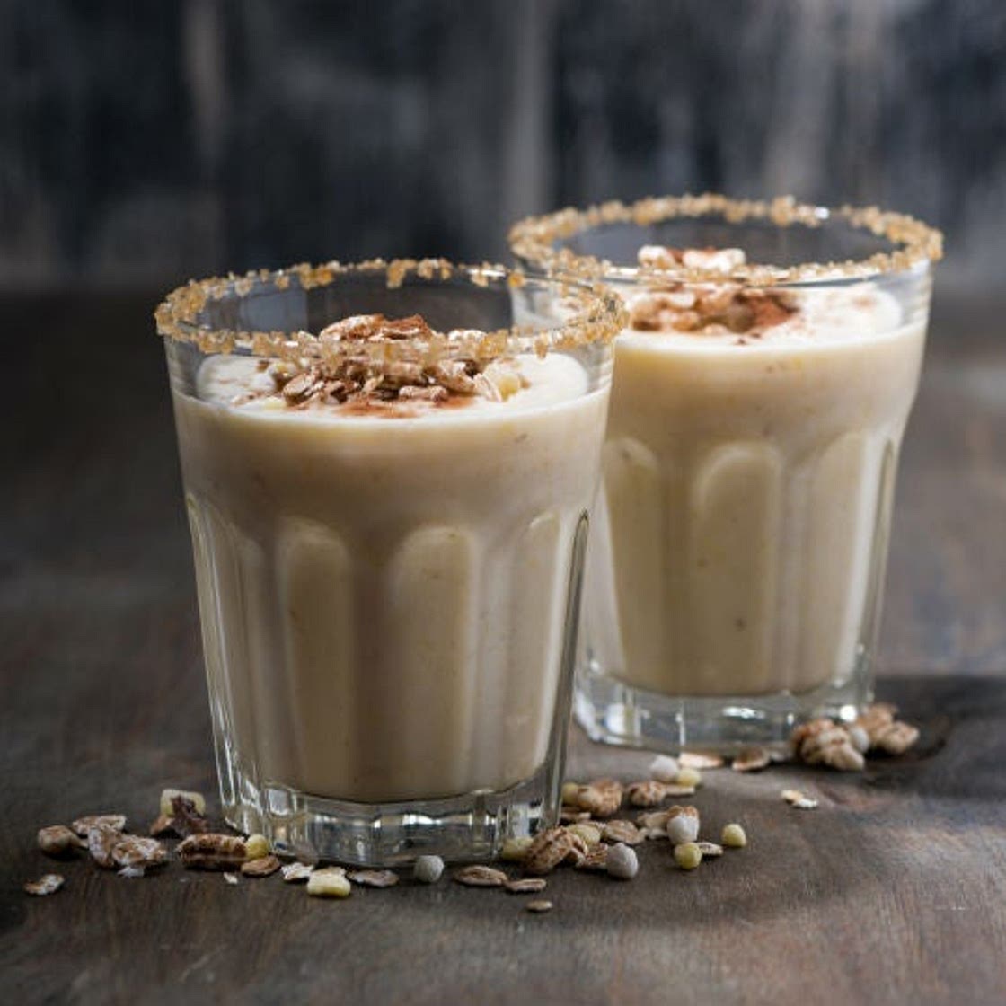 Cremosa gelatina de avena, ¡sabe a horchata!
