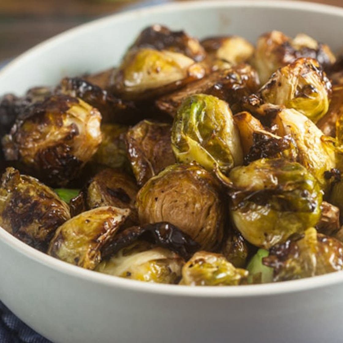 Air Fryer Crispy Balsamic Brussels Sprouts Recipe