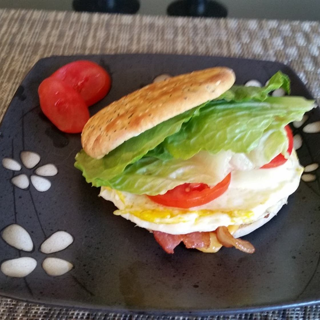 Air Fried "BELTCH" Sandwich (Bacon, Egg, Lettuce, Toma