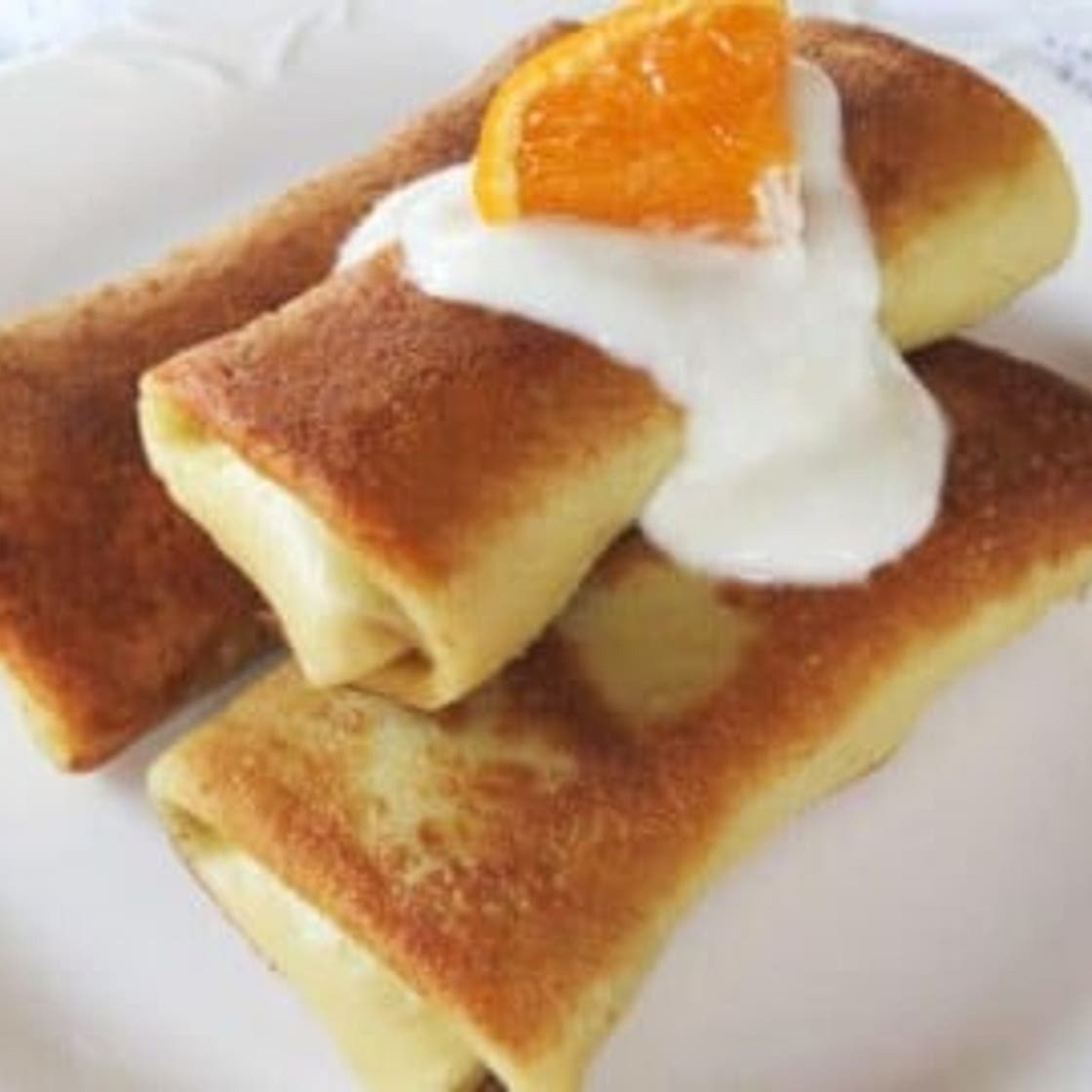 Citrus Vanilla Blintzes