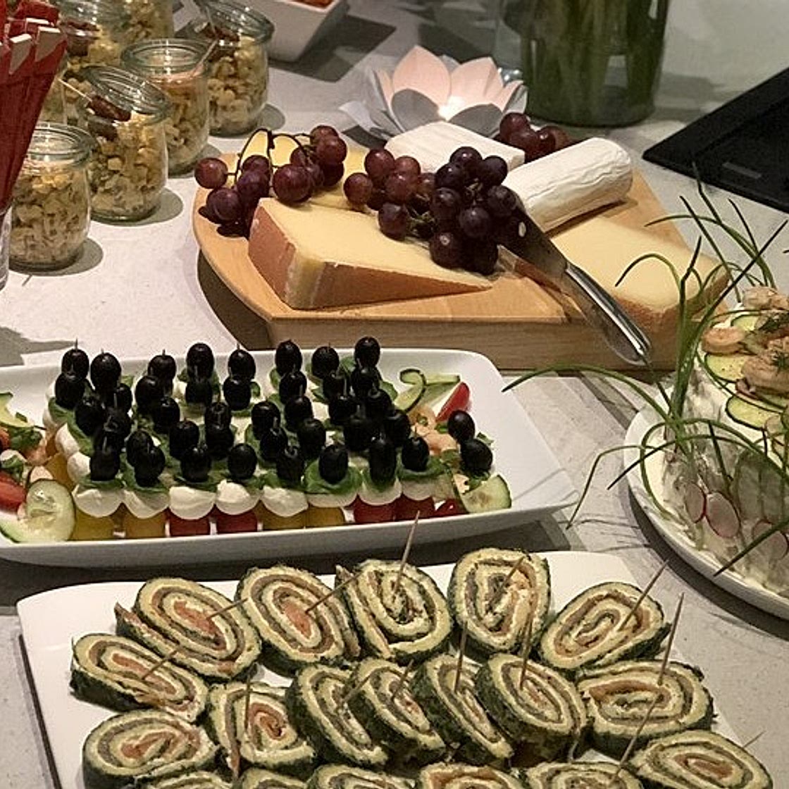 Lachsrolle mit Spinat