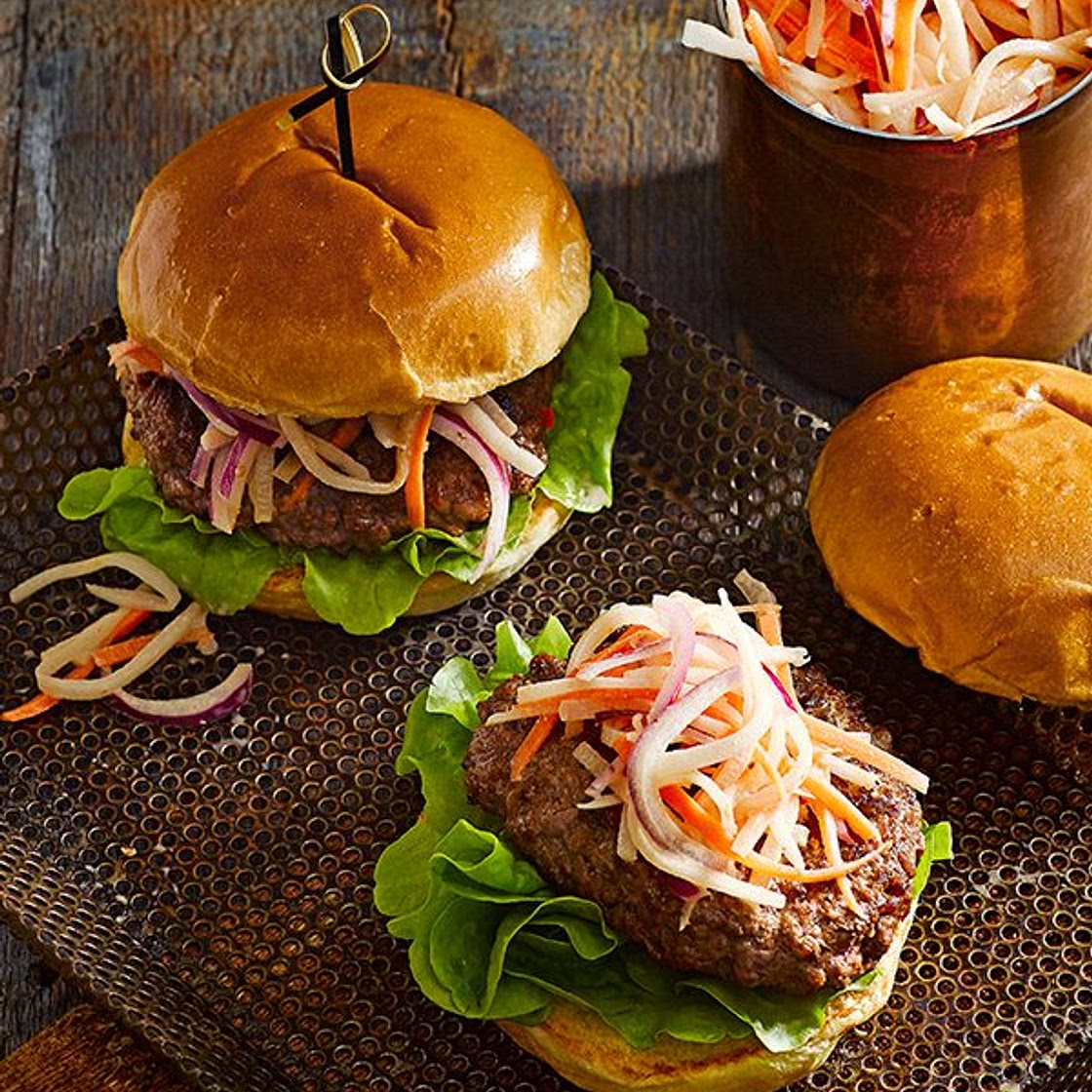 Quick Korean burgers