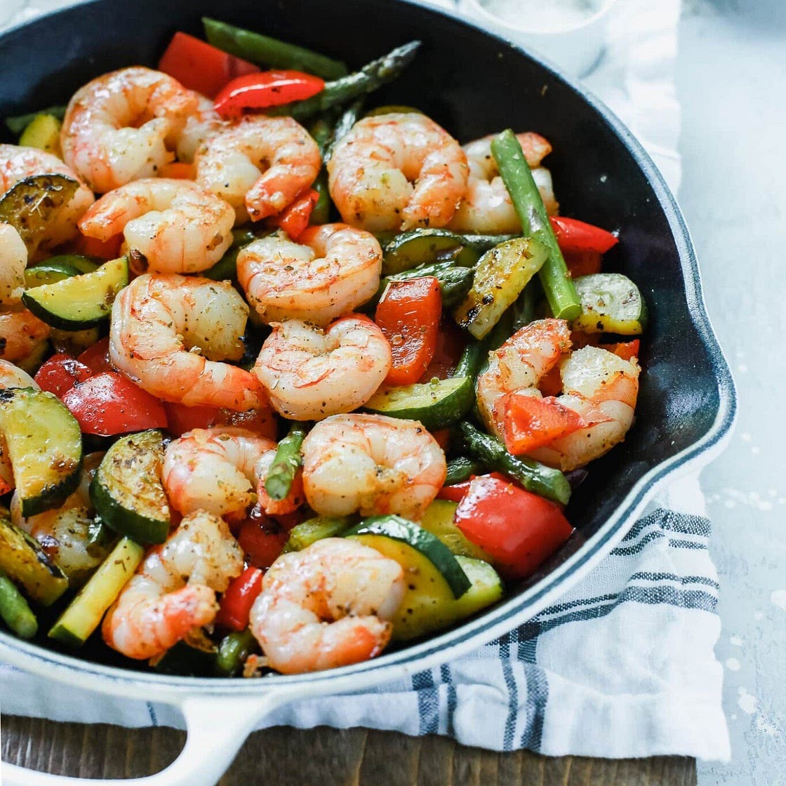 Shrimp Vegetable Skillet (Meal Prep)