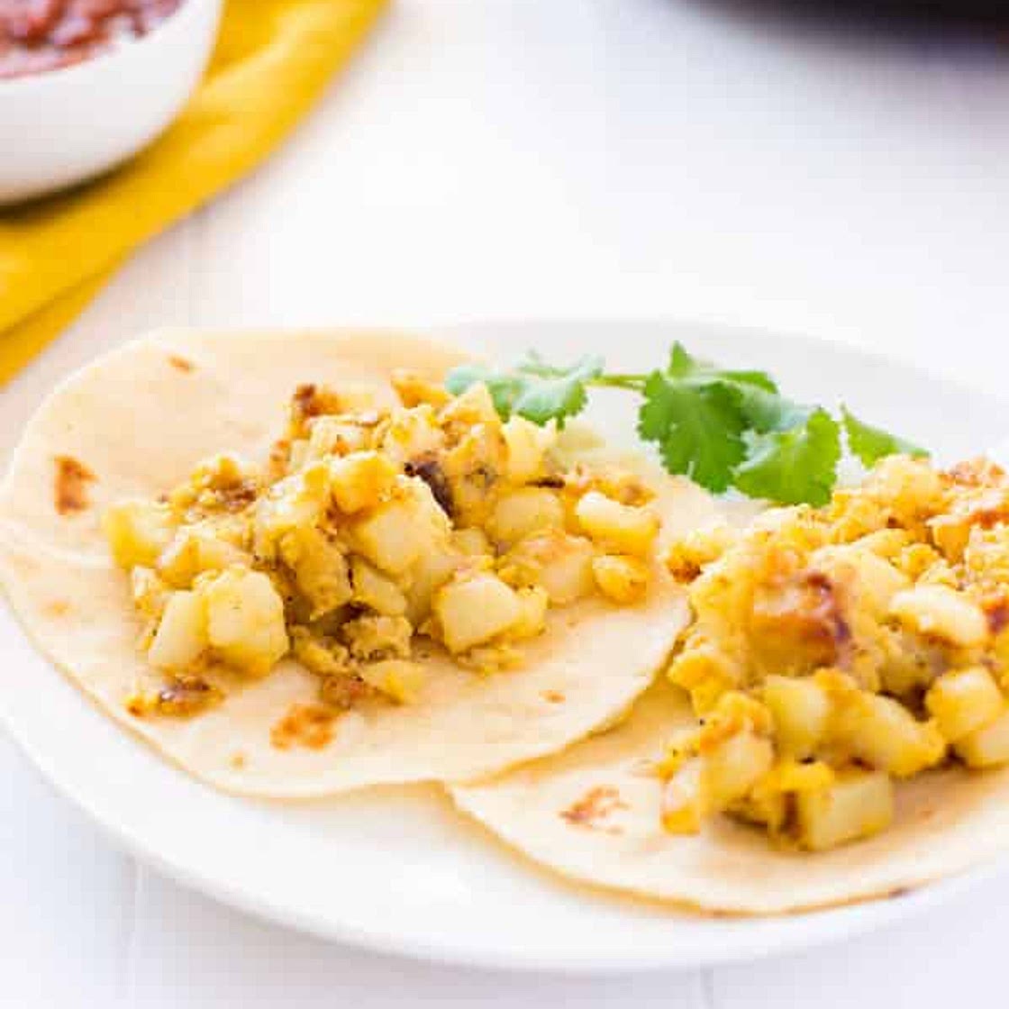 Papas con Huevos (Potato & Egg Tacos)