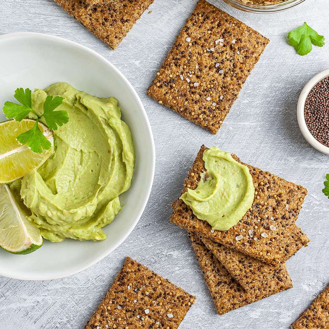 Mustard Crackers with Flaxseeds
