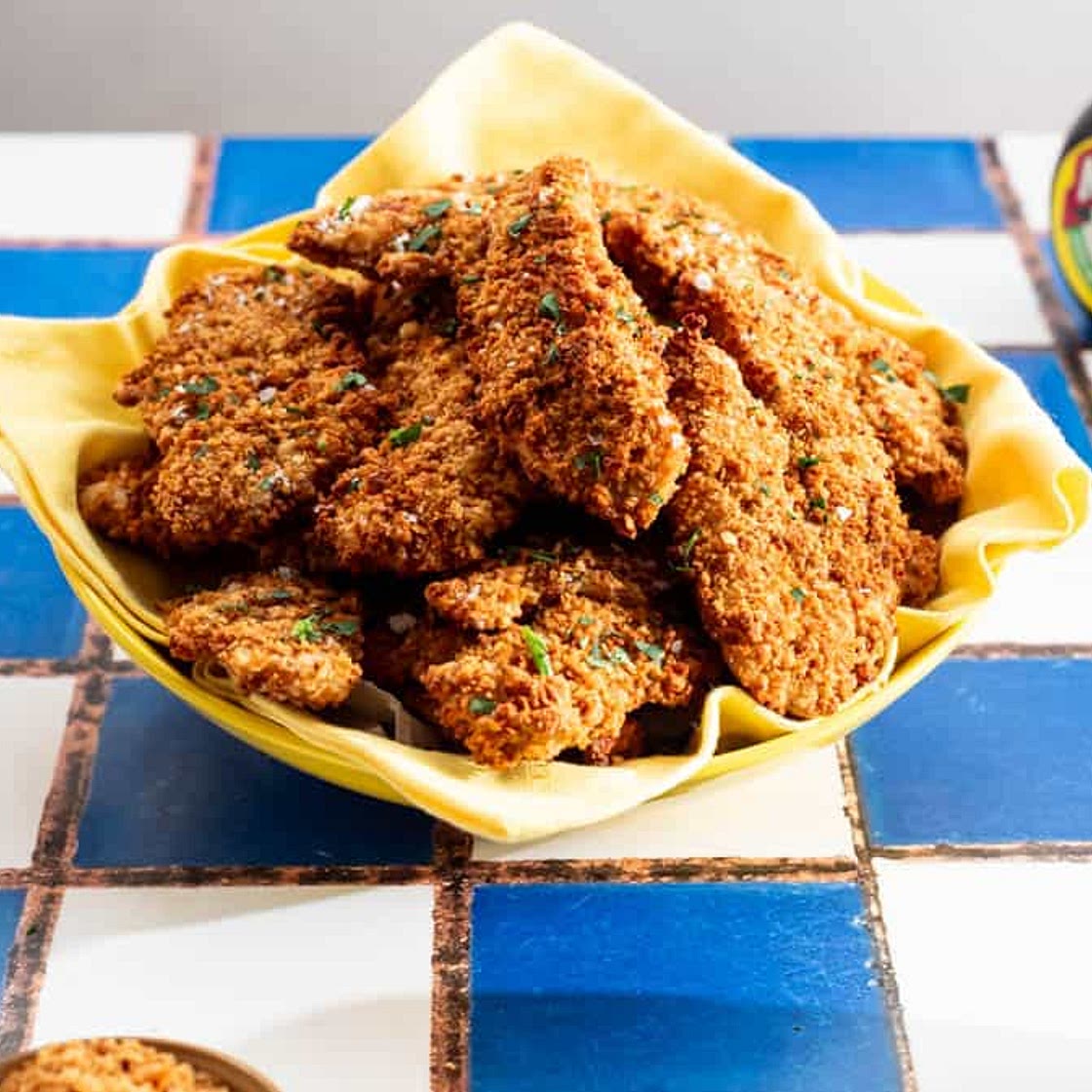 Crispy Baked Breaded Marmite Chicken Dippers