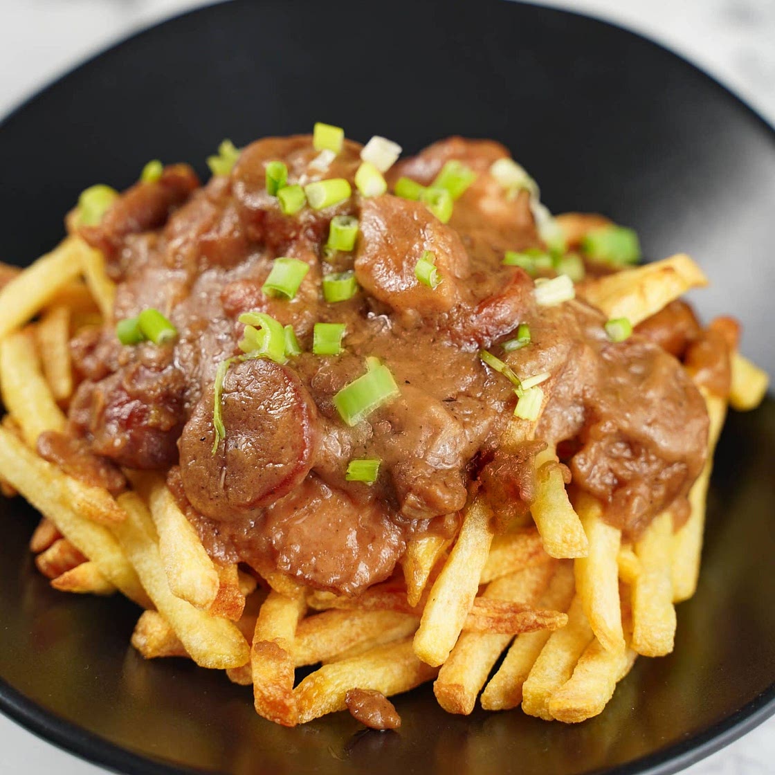 Chicken Sausage Gumbo Fries