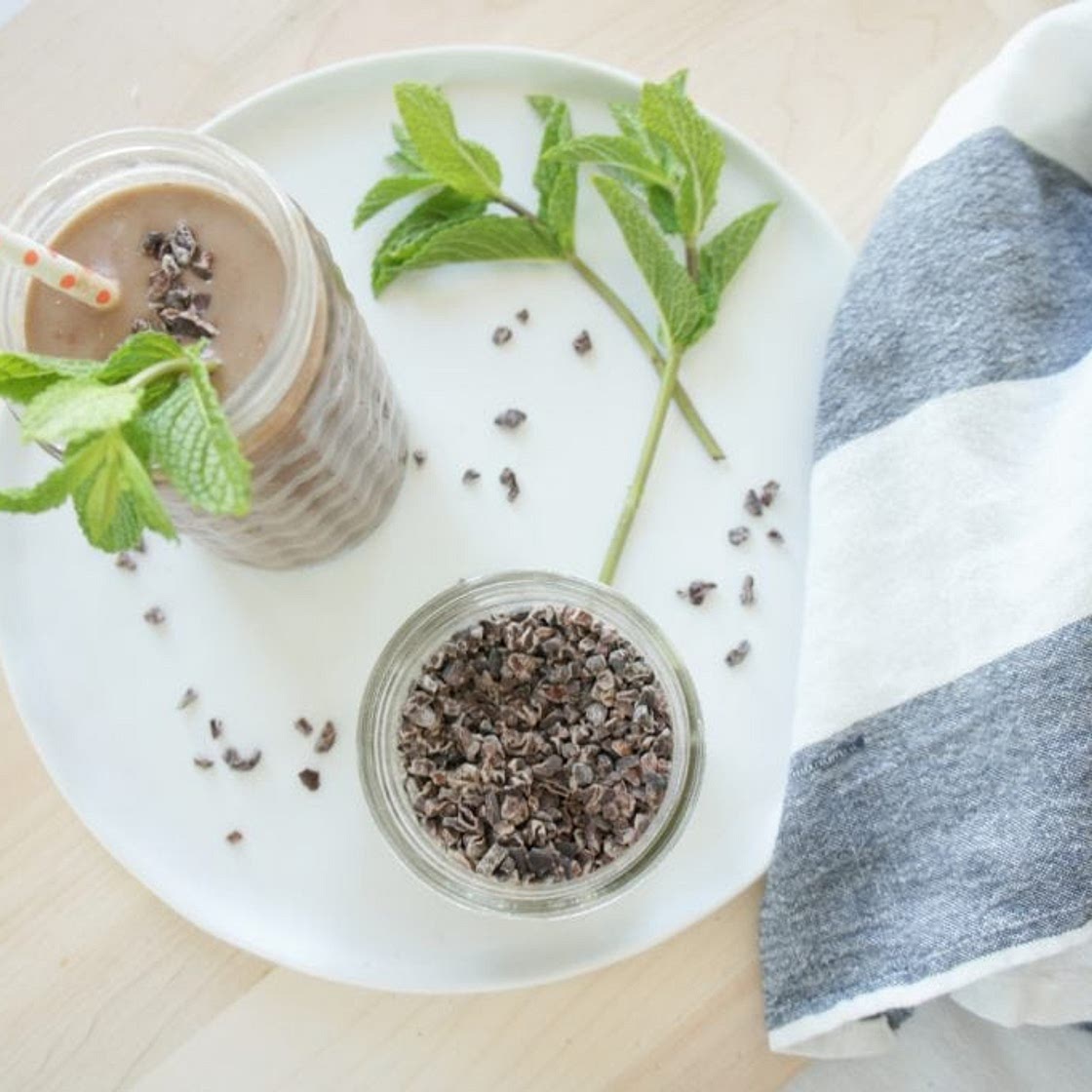 Mint Chocolate Black Bean Smoothie