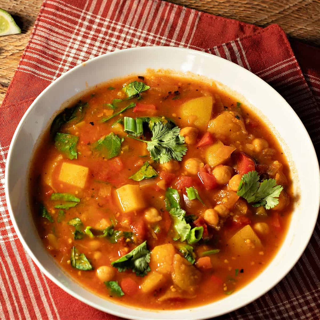 Spicy Potato Chickpea Stew Recipe