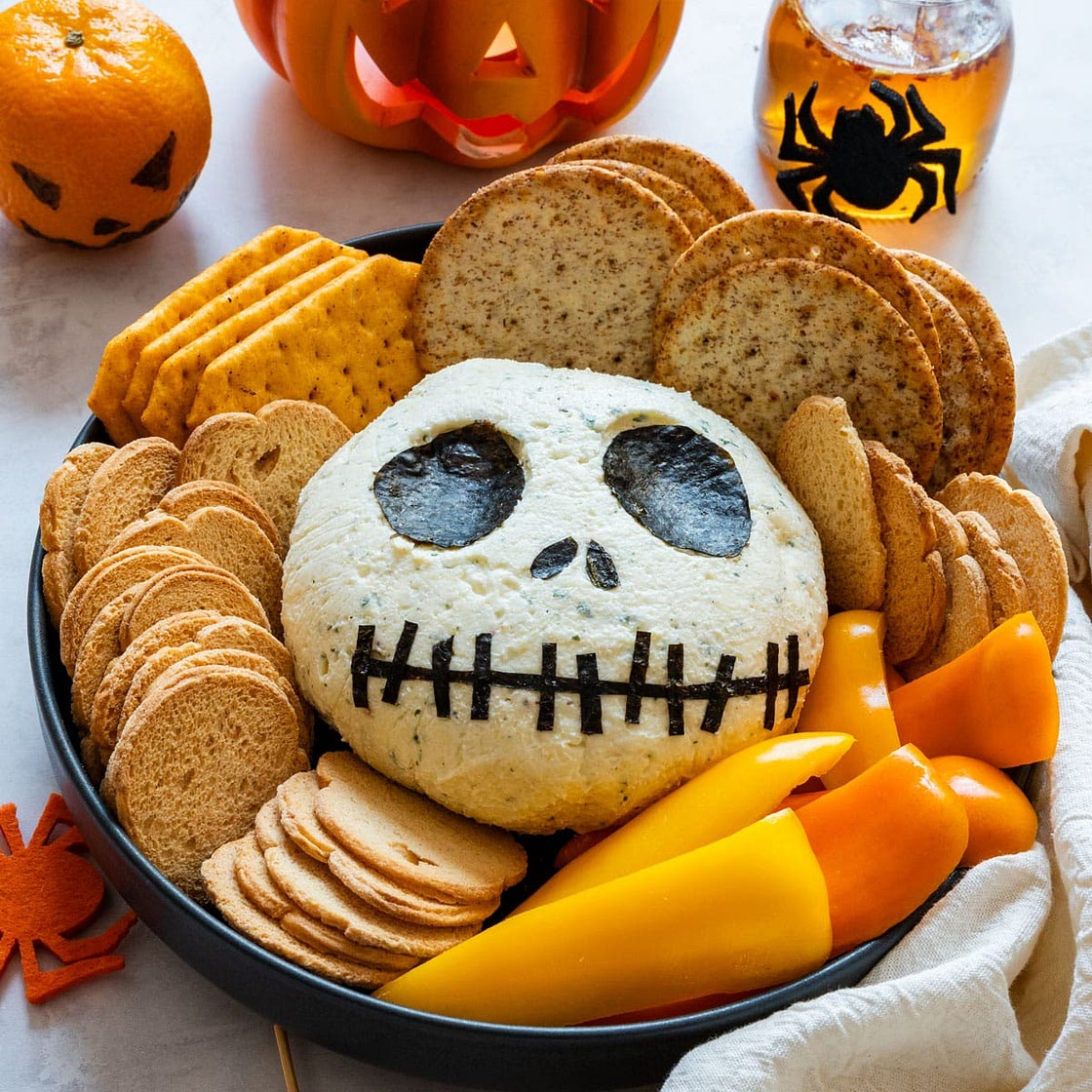 Jack Skellington Cheese Ball Recipe