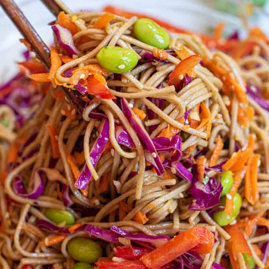 Sesame Soba Noodle Salad