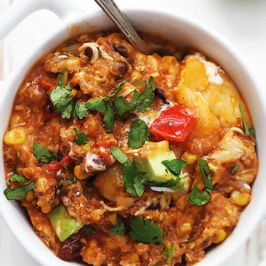 Slow Cooker Enchilada Quinoa
