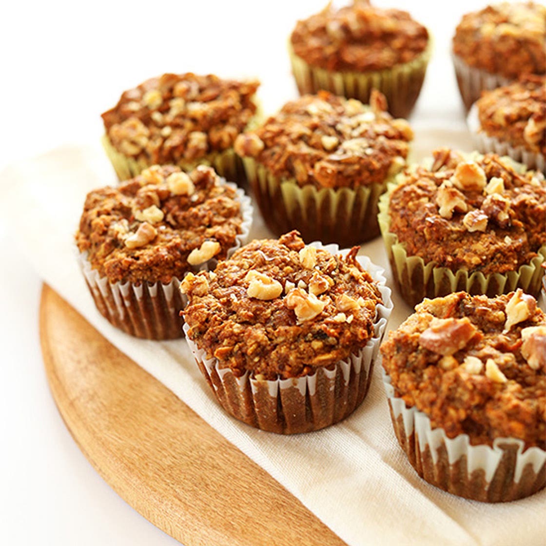 1-Bowl Carrot Apple Muffins (Vegan + GF)