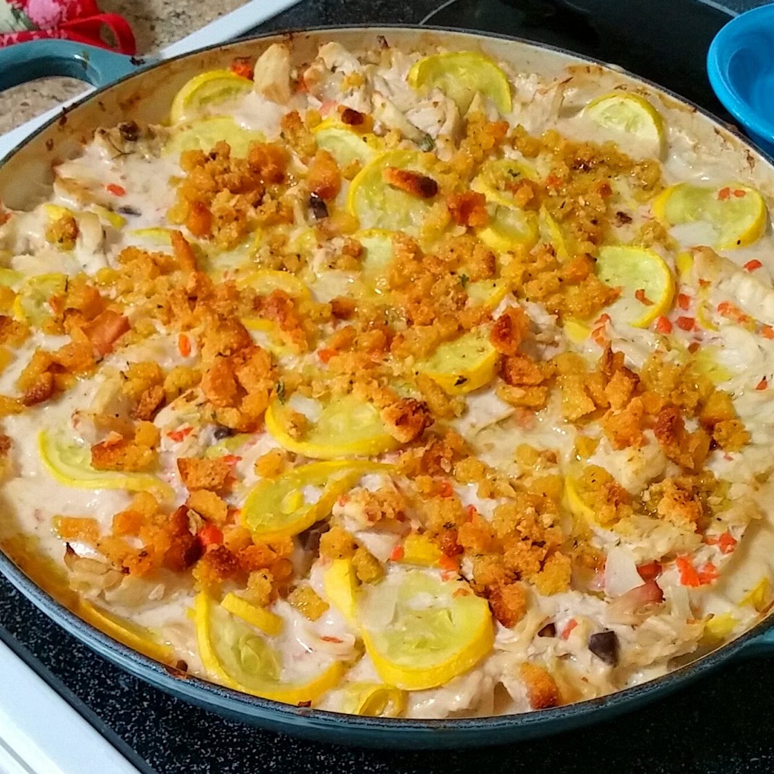 Chicken Yellow Squash Casserole