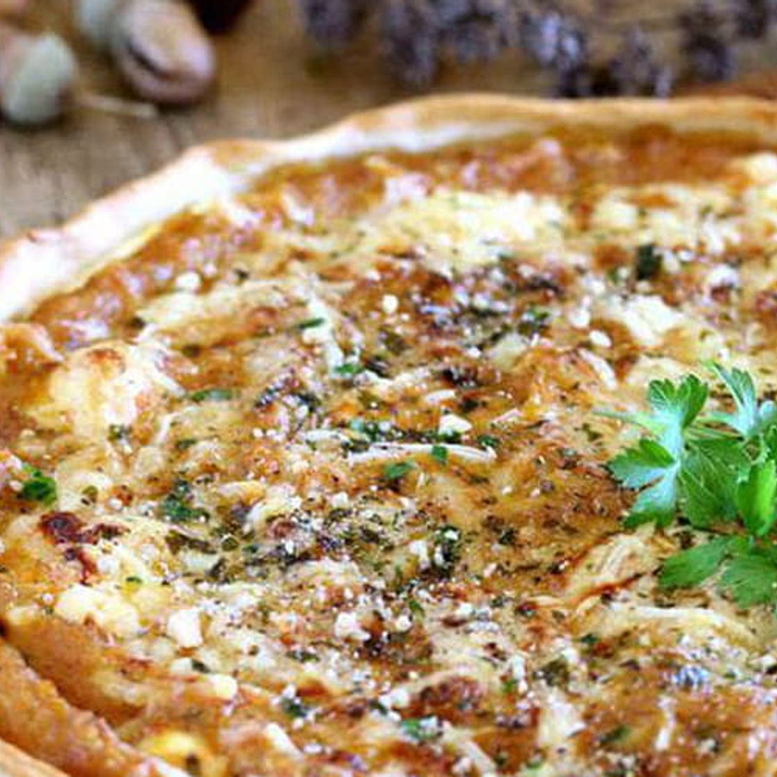 tarte salée à la courge butternut et au Roquefort